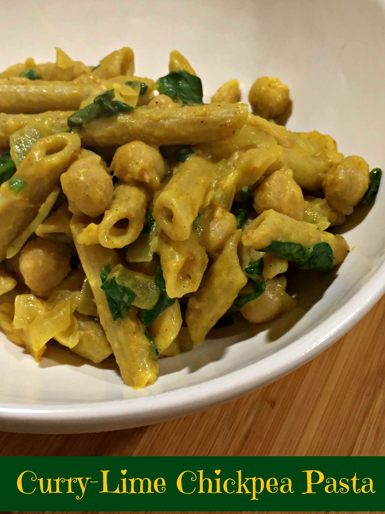 Curry Lime Chickpea Pasta